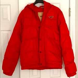 Red Hollister Winter Jacket